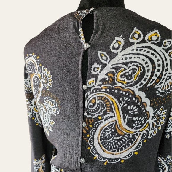 FREE PEOPLE Paisley Ruffle Romper Size SMALL - Picture 7 of 9